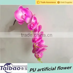 Tianjin Factory Wholesale Pink PU Artificial Orchid thumbnail-1