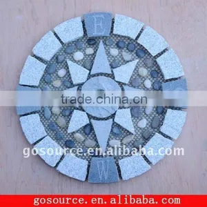 Round Granite Mesh Paving Stone thumbnail-1