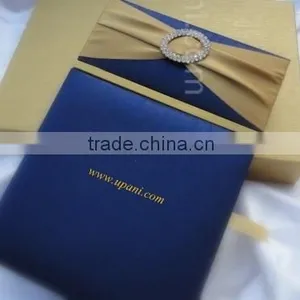 Blue Silk Invitation Box thumbnail-1