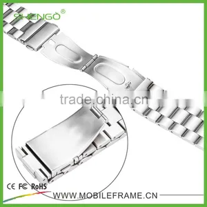 Stainless Steel Metal Strap Watch Band for Apple Watch With Band Adapter thumbnail-3