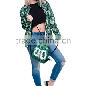 China Supplier 3D Full Print Team Weed Calico Gym Sack Drawstring Bag thumbnail-5
