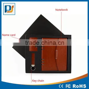 2016 New Products Corporate Gifts High Quality New Business Gift Includes Notebook, Key Chain and Business Name Card Holder thumbnail-2