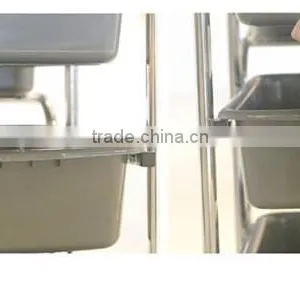 3 Tier Black Utility Heavy Duty Cart thumbnail-5