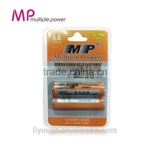 Ni-MH 1.2V 1250mAh Mutiple Power Rechargeable Battery thumbnail-2