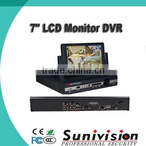 7" LCD Monitor AHD DVR, Support 4CH 720P Real-time Record, 1CH 720P Real-time Playback thumbnail-1