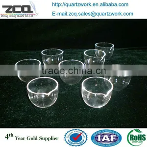 Hi-Heat Quartz Crucible Hi Temperature Resistance Crucible thumbnail-3