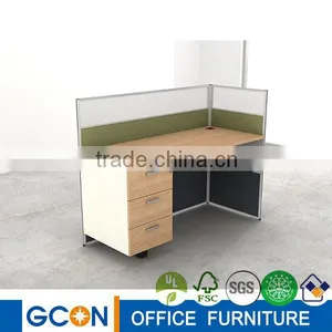 Translucent Glass Screen Wall Partition Workstation/metal Frame Workstation for Single Seat thumbnail-2