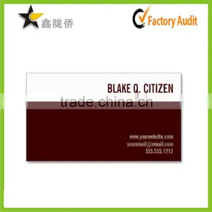 2015 New Custom Fancy Paper Marron Business Name Card Design thumbnail-1