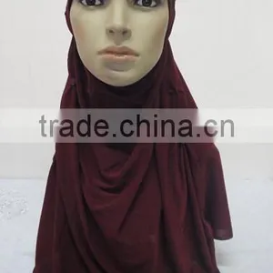 H293 Latest Muslim Hijab With Buttons,muslim Scarf thumbnail-1