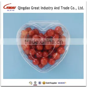 Disposable Plastic Heart Shaped Fruit Container thumbnail-1