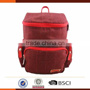Customized Low MOQ Plaid Leisure Backpack For Student thumbnail-1