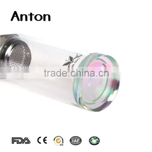 12 oz High Quality Can be Customized Common Style Glass Water Bottle thumbnail-2