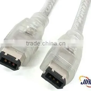 15 ft Transparent IEEE 1394 Firewire Cable 6-6 M/M thumbnail-1
