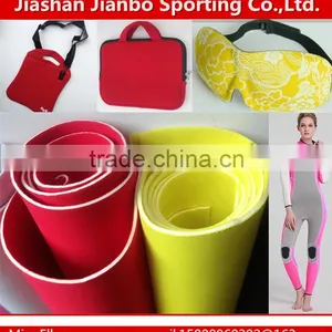 1.5 mm Thin Polyester Neoprene Fabric Rubber Sheet From Factory thumbnail-4