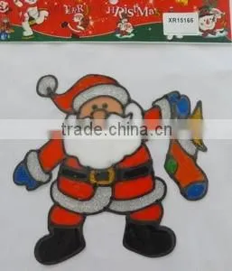 PVC Sticker ,Christmas Santa Claus Window /Door Sticker thumbnail-1