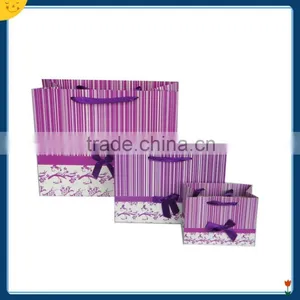 Purple Luxurious Ivory Board Shopping Paper Bag thumbnail-1