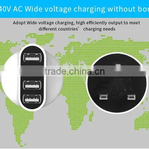 Universal Wall Socket Usb Charger 4 Port Usb Wall Charger (T4)4A 2A 1A thumbnail-6