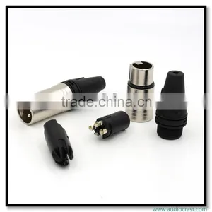 Audio Gade OEM XLR Male Female 3 Pin Connector 24K Gold Plated Balance Audio Plug thumbnail-4