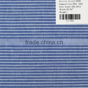 32s/2*12 Stripe Yarn Dyed Linen and Cotton Fabric thumbnail-3