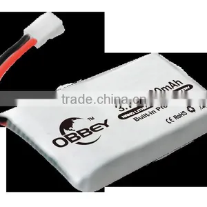 1S 3.7v 1200mAh Small rc Lithium Polymer Battery thumbnail-3
