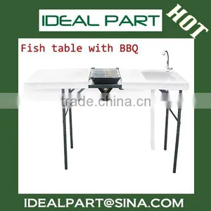Multi-use Folding Fish Camping Table thumbnail-3