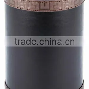 New Fancy Design Trash Can Stainless Steel And Leather Material thumbnail-6