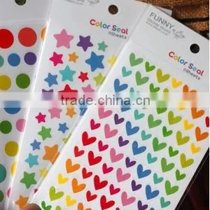 Custom Small Star Red Heart Shape Stickers for Promotional Gift thumbnail-1