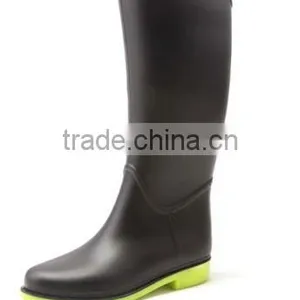 Women Fashion Clear PVC Rain Boots HR-003 thumbnail-1