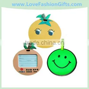 Apple Smiley Luggage Tag/Apple&Orange Face Name Tag thumbnail-1