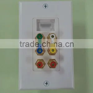 Hdmi Wall Plate Female to Rca Female Wall Plate thumbnail-1