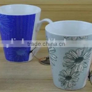 14OZ Butterfly With Flower Design Fully Decal Printed Ceramic Mug, Shiny Surface New Bone China Cup, KL5001-10687 thumbnail-4