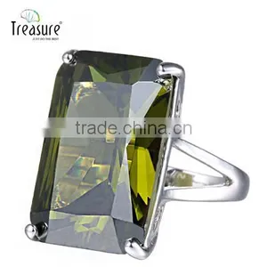 Gemstone Jewelry Body Crystal Jewelry 925 Silver Ring Zircon Ring China Factory thumbnail-5
