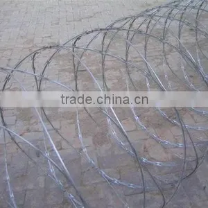 Hot Galvanized Razor Wire Flat Wrap thumbnail-1