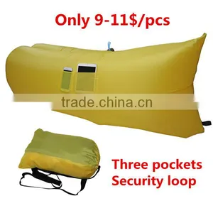 Best Selling Premium Nylon Banana Sleeping Bag Fabric Beach Sofa Sunbathing Fabric Inflatable Air Sofa thumbnail-3