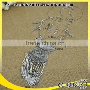 Long Leaf Italian 18k Gold Plated Jewelry Set, Set Jewelry Quality Choice thumbnail-4