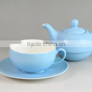 China Suppliers Colorful Personalized Tea Cup Pot in One, Coffee Cup, Tea Pot Set thumbnail-3