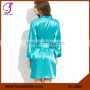 Fung 2903 Women Silky Satin Plus Size Robe thumbnail-2