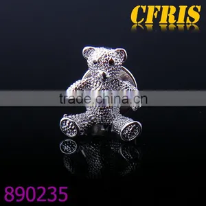 Shinny Bear Design Lapel Pin,Short Needle Lapel Pin thumbnail-1