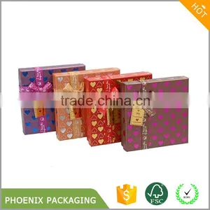 Elegant Luxury Cardboard Chocolate Box/paper Gift Packaging With Lid thumbnail-3