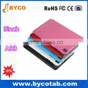 Cheap Wholesale Allwinner A33 Quad Core 9 Inch Android Tablet PC With Flash thumbnail-1