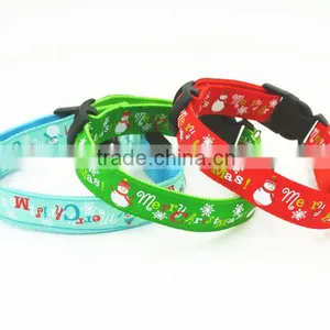 Lovely Christmas Flashing LED Safety Puppy Supplies Collar thumbnail-2