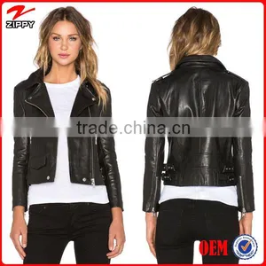 2016 Latest Design Women Pure Leather Jackets for Women Quality Choice thumbnail-1