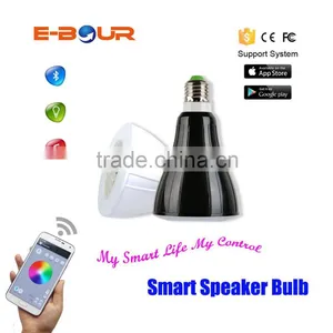 6W E27 Wireless Bluetooth LED Speaker Light thumbnail-1