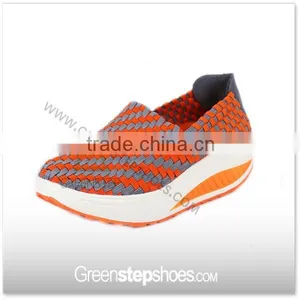 Women Spring Summer Air Elastic Wedge Heels Shoes thumbnail-2