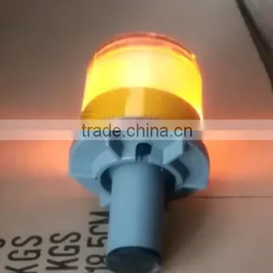 Solar Led Beacon Light, Blinking Amber LED Strobe Warning Light thumbnail-1