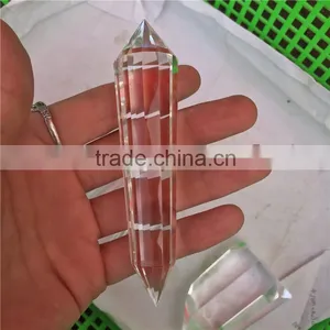 Natural Clear Quartz Crystal Polyhedral Pillar With 13 Facets thumbnail-5