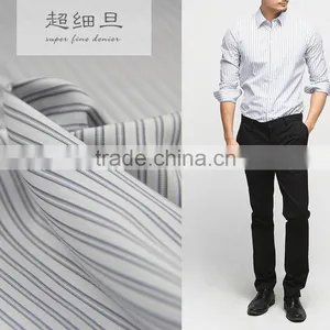 Wholesale Products! 4mm Polyester Cotton Stripe Shirt Fabric thumbnail-1