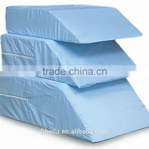 Trapezoidal Shape Polyurethane Foam Bed Wedge Pillow With Removable Cover and Zipper thumbnail-1