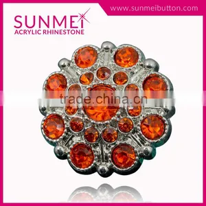 Wholesale Decorative Crystal Button Rhinestone Dress Embellishments thumbnail-6