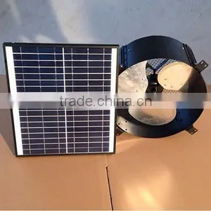 15W 14inch Solar Powered Wall Ventilators,solar Exhaust Fan thumbnail-3